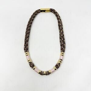 Holst + Lee Colorblock Necklace Classic Gold Multi
